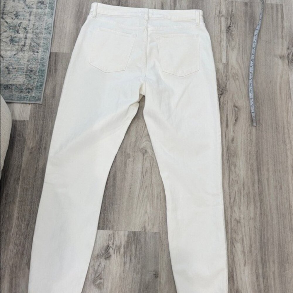 Abercrombie & Fitch mid rise super skinny ANKLE White Jeans size 32 NWT STRETCH - Picture 11 of 11